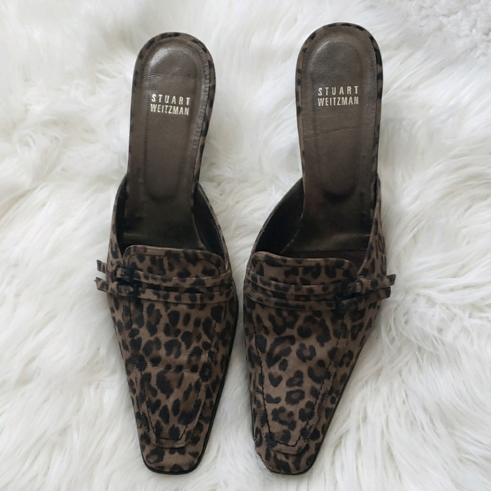 Leopard print Stuart Weitzman Mule/Clog size 10